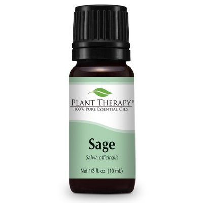Sage Essential Oil. 10 ml (1.3 oz). 100% Pure, Undiluted, Therapeutic Grade.