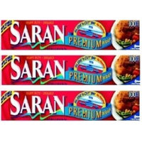 Saran Premium Plastic Wrap, 100 Sq Ft 3 Pack