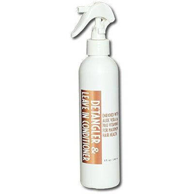 Detangler and leave in hair conditioner 8 ounce spray