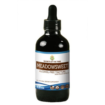 Nevada Pharm Meadowsweet Tincture Alcohol-FREE Extract, Organic Meadowsweet (Filipendula Ulmaria) Dried Herb 4 oz
