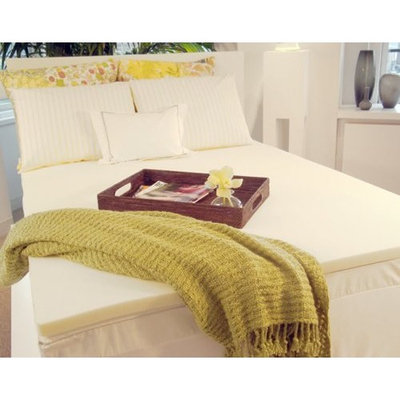 2 Inch King Size Accu-Ease 4.3 Visco Elastic Memory Foam Mattress Topper Made in the USA