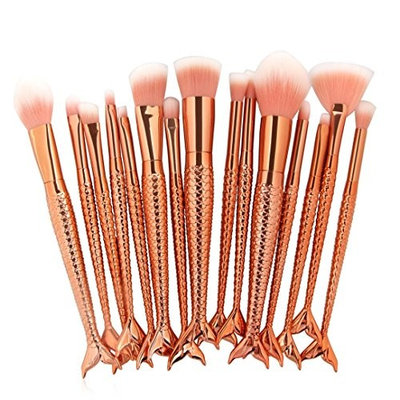 Becoler Synthetic Kabuki Cosmetics Brushes for Eyebrow Eyeliner