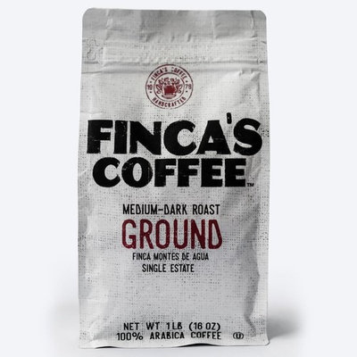 Finca’s Coffee Medium-Dark Ground Roast Coffee 1Lb (16 OZ)