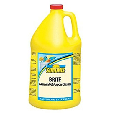 Simoniz B0400004 Brite All-Purpose Glass Cleaner, 1 gal Bottles per Case (Pack of 4)