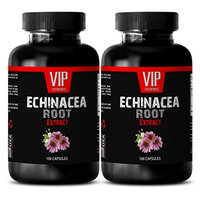 Echinacea herb bulk - ECHINACEA ROOT EXTRACT - Cold remedy natural - 2 Bottles 200 Capsules