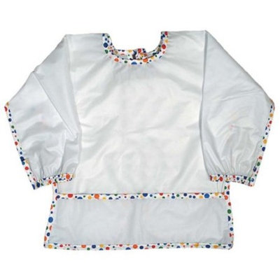 Raindrops Unisex Baby Long Sleeve Water Repellant Bib-Dots
