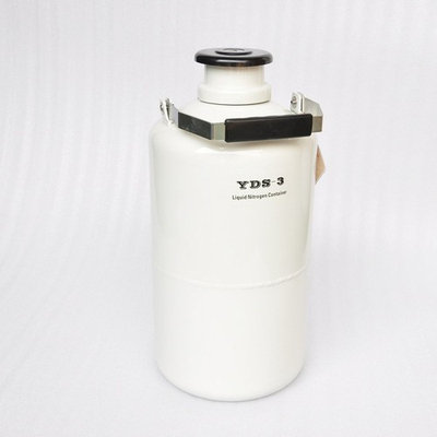 Wotefusi Industrial New 3.15 L Aluminum Alloy Cryogenic Container Liquid Nitrogen Tank Case with Straps Portable Normal Holding Time 30 Days
