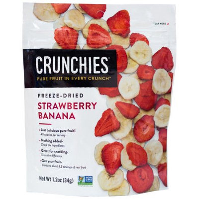 Crunchies Freeze Dried Fruit Freeze Dried Strawberry Banana-1.5 oz Bag