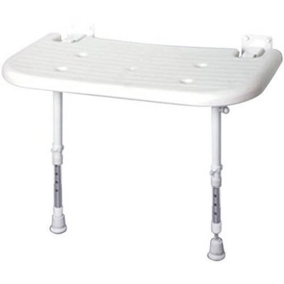 ARC DS4570-GR Deluxe Extra Wide Seat without Pad, Back, and Arms, White