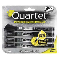 Quartet 5001-31M Enduraglide Dry-Erase Markers Black - Pack Of 9