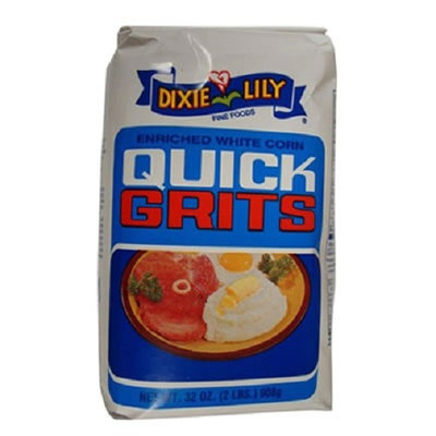 Dixie Lily Enriched White Corn Quick Grits