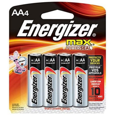 2 Pack - New Energizer MAX E91BP-4 AA Alkaline Batteries 4 Batteries per Package