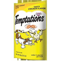 Whiskas Temptations Cat Treats Tasty Chicken Flavor 1 Bag Tartar Control Treats