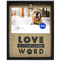 Mainstays 4X6 Linen Clip Sentiment Black Frame -