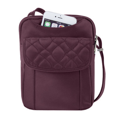 Travelon Women's Anti-Theft Signature Slim Crossbody Pouch