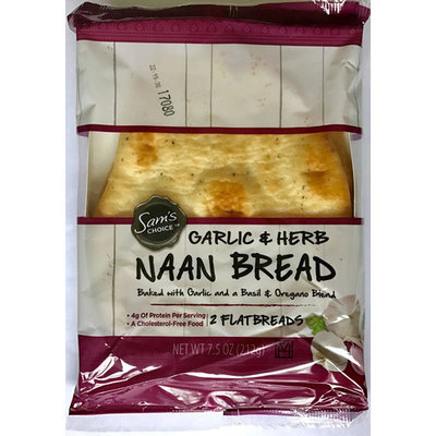 Sam's Choice Garlic & Herb Naan Bread, 2 ct, 7.5 oz