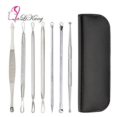 7 Pcs Pimple Blemish Comedone Acne Extractor Remover Tool Set