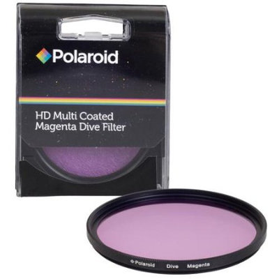 Polaroid 58mm HD Muti-Coated Magenta Dive Filter - For Use In Green Water