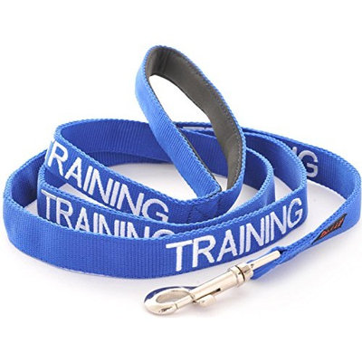 TRAINING Blue Color Coded 2 4 6 Foot Or Coupler Professional Adjustable Dog Leash (Do Not Disturb) PREVENTS Accidents By Warning Others of Your Dog in Advance