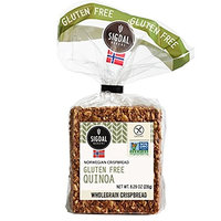Sigdal Bakeri Gluten Free Sunflower Seeds & Quinoa Wholegrain Crispbread 8.29oz Bags - Pack of 12