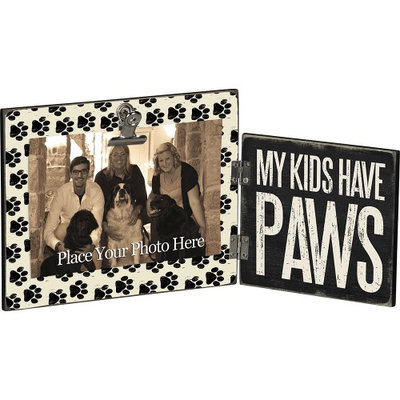 Primitives by Kathy Hinged Frame, 7.25 by 5.75-Inch, Have Paws