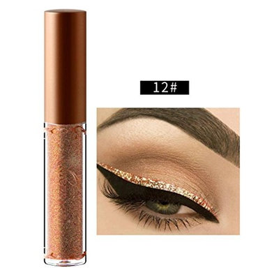 Franterd Liquid Eyeliner - Beauty Metallic Shiny Smoky Eyes Eyeshadow Glitter Eyeliner - long-lasting - Waterproof