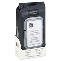 Global Beauty Care Premium Deep Cleansing Activated Charcoal Facial Oil-Free Make Up Remover Wipes 60 ct