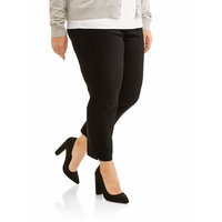 Lifestyle Attitudes Women's Plus Ankle Length Stretch Woven Career Pant
