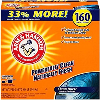 Arm & Hammer 33200-06521 Powder Laundry Detergent Clean Burst 9.86 lbs (Pack of 3)