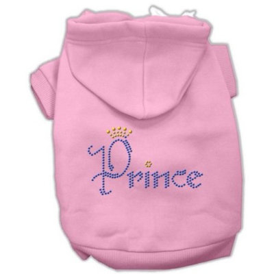 Dog Supplies Prince Rhinestone Hoodies Pink Xxxl(20)
