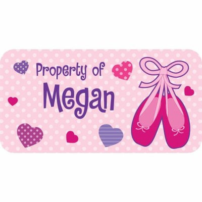 Personalized Kids Property Labels, Ballet