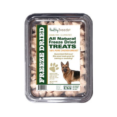 Healthy Breeds 840235147138 8 oz German Shepherd All Natural Freeze Dried Treats Chicken Breast