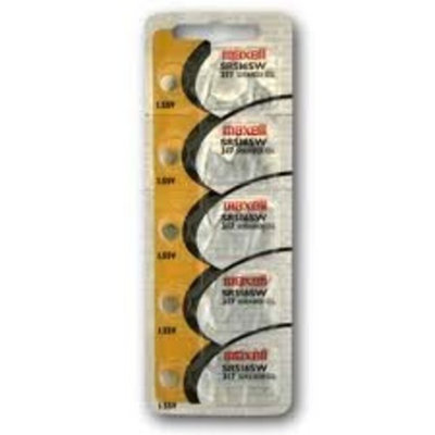 5pk Maxell SR516SW SR62 317 D317 Silver Oxide Watch Battery
