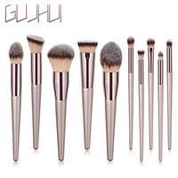 ❀Jinjiu False Lashes❀,10PCS Wooden Foundation Cosmetic beauty rlrgant charming Eyebrow Eyeshadow Brush Makeup Brush Sets Tools (C): Beauty