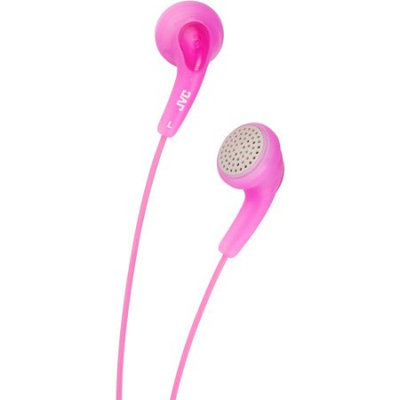 JVC Gumy Stereo Earphone - Wired Connectivity - Stereo - Earbud - Pink