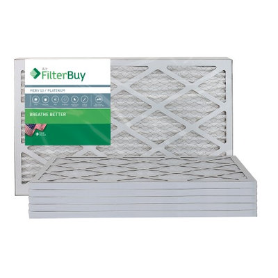 AFB Platinum MERV 13 12.5x21x1 Pleated AC Furnace Air Filter. Filters. 100% produced in the USA. (Pack of 6)