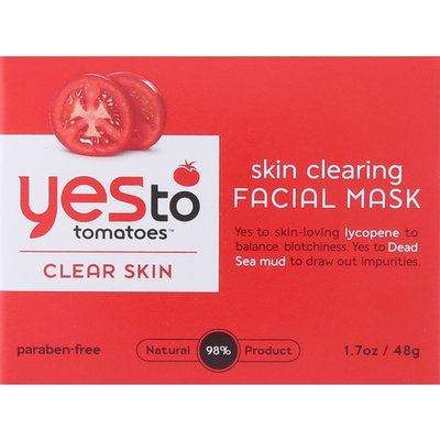 Yes To Tomatoes Skin Clearing Facial Mask, 1.7 Fluid Ounce + LA Cross Blemish Remover 74851