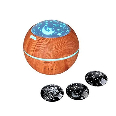 Aroma Diffuser Humidifier, Doremy 150ml Ultrasonic Aromatherapy Wood Grain Essential Oil Diffuser 7 Color LED Night Lights Purifying Air for Home Office Bedroom Baby Yoga Best Gifts