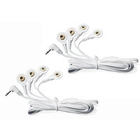 YK Care® 4 in 1 DC Head 2.5mm Snap 3.5mm Electrode Wire/cable Connecting Wire with Tens Ems Machine (500)