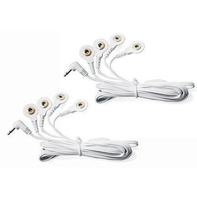 YK Care® 4 in 1 DC Head 2.5mm Snap 3.5mm Electrode Wire/cable Connecting Wire with Tens Ems Machine (500)