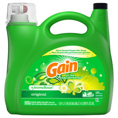 Gain AromaBoost Original Ultra Concentrated Liquid Laundry Detergent, 200 fl. oz.
