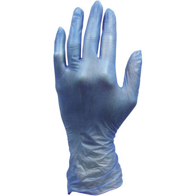 Hospital Specialty Co. ProWorks Disposable Vinyl Gloves, Medium, Blue, 1000/Carton | PJP Marketplace