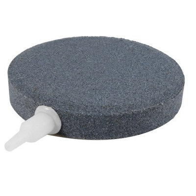 Dark Gray Fish Tank Round Mineral Bubble Air Stone 80mmx15mm