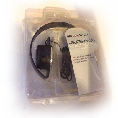 Supergooddeals.com Bell Howell SuperBass Headphone BLACK