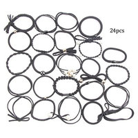 Elastics Hair Ties Fashion Ponytail Holders Soft Bands Hairband for Girls Women Assorted Styles Colors