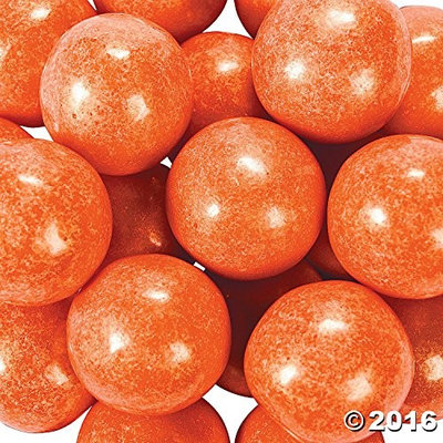 Orientaltrading Large Shimmer Orange Gumballs 2 lb