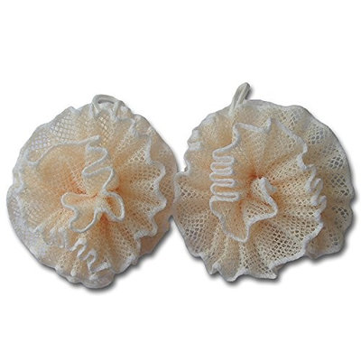 Loofah Exfoliating Shower Sponge Pouf Mesh Brush - Bath Spa Puff Scrubber Ball - Face Body poof Cleaner - Rich Foams Bubble(4.7