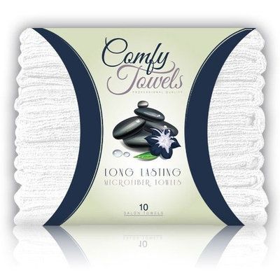 Comfy White Microfiber Salon Towels - 10 Pack , 29