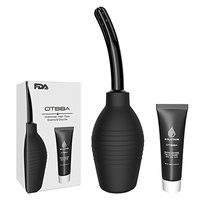 OTBBA Enema Kit with Lubricant- Premium Silicone Douche for Women Men FDA Certificate Comfortable Medical Bulb