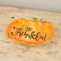 Glory Haus Inc Glory Haus 2590108 So Thankful Pumpkin Dish